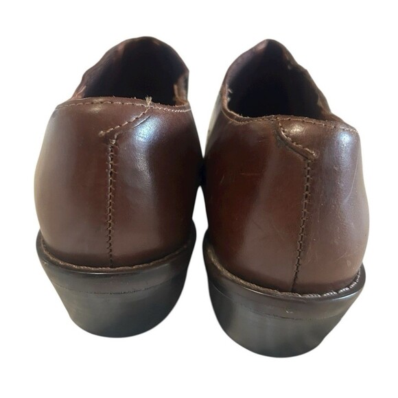 Wild Pair Vintage Brown Leather Women’s 8.5B Western Mules Booties Pointed Y2K - Picture 6 of 11